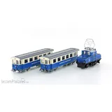 HOBBYTRAIN Zugspitzbahn Tal-Lok mit 2 Personenwagen H43104 H0