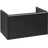 Villeroy & Boch Subway 3.0 Waschtischunterschrank C573L0VL 77,2x42,9x47,8cm, mit LED/Griff Aluminium glänzend, volcano black