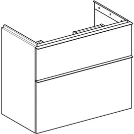 Geberit Waschtischunterschrank 2 Schubladen 74 x 61,5 x 41,6 cm Sand-Grau