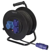 Sygonix SY-6618488 Kabeltrommel 30 m Schwarz CEE-Stecker 16 A