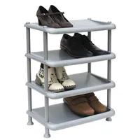 DanDiBo Ambiente Schuhregal 49 x 65 x 0 cm offen stapelbar grau