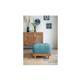 miuform Fußhocker Dazzling Daisy 56 x 42 cm Türkis/Petrol