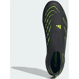 adidas Predator Elite Laceless FG Nockenschuhe, schwarz, Größe 42 2/3 - Core Black/Carbon/Lemon / 42 2⁄3