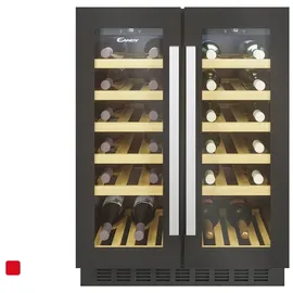 Candy Ccvb60d/1 Keller Vino 10 Regale 38 Flaschen Schwarz Classe D