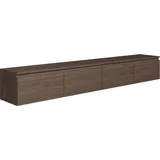 Selsey Bemmi TV-Hängeboard 200 cm Walnuss 28,4 cm x 31,8 cm Spanplatte