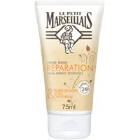 Le Petit Marseillais Le Petit Marseillais, Handcreme für geschädigte und trockene Haut (75 ml-Tube) – Repair Cream mit Sheabutter, Aloe und Bienenwachs – 24 Stunden Komfort Handpflege