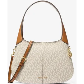 Michael Kors Alice Small Schultertasche Kunstleder White/Brown