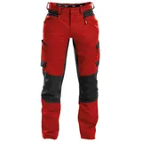DASSY DASSY® Helix Stretch-Arbeitshose - Größe 48 - ROT/SCHWARZ - 48