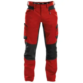 DASSY DASSY® Helix Stretch-Arbeitshose - Größe 48 - ROT/SCHWARZ - 48