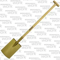 Sonneck Gartenspaten Gold mit Tritt und T-Stiel Größe 280