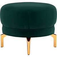 sit&more Polsterhocker »Orient 3 V«, goldfarbene Metallfüße, grün