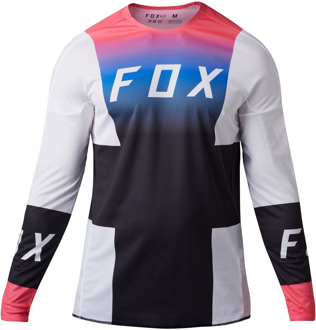 FOX 360 Horyzn Motocross Jersey, schwarz-weiss, Größe S für Männer