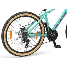 Bikestar Mountainbike 26 Zoll RH 16 cm Unisex mint/türkis