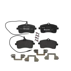 BREMBO Bremsbelagsatz, Scheibenbremse BREMSBELÄGE, RICHTUNGSGEBUNDEN vorne rechts links mit Zubehör für PEUGEOT CITROËN 1611456580 E172236 1617259480