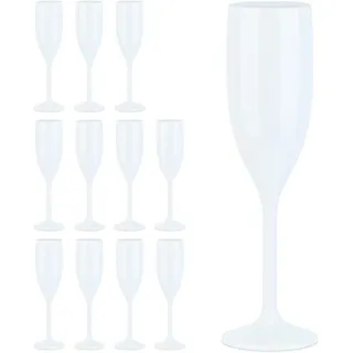 Relaxdays Sektglas 0,15 l 12 St.