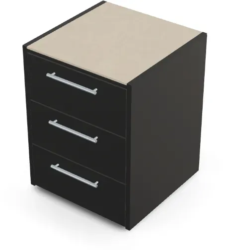 Brabura CT 60 Schubladenmodul - Pietra Di Osso / Anthrazit / Silberner Griff