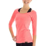 Winshape Damen Ws4 3/4-arm Shirt, Neon-Coral, M EU
