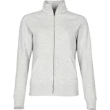 Fruit of the Loom LADIES PREMIUM SWEAT JACKET - Damen Sweatjacke mit Stehkragen und zwei Vordertaschen, graumeliert, XL