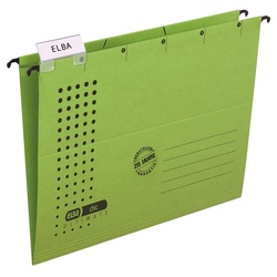 ELBA Schreibmappe Elba 100552088 Hängemappe chic – Karton (RC), 230 g/qm, A4, grün grün