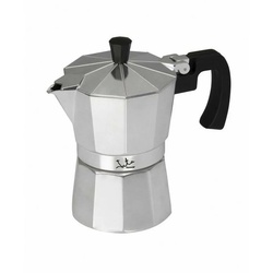 Jata Espressokocher Espressomaschine Italienische Kaffeemaschine JATA CCA3 Silberfarben silberfarben