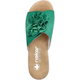 Rieker Damen Pantoletten V0252-52 grün 42 - 42 EU