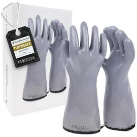 Moesta Grillhandschuhe Größe L Silikon grau