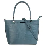 Cluty Henkeltasche Leder Blue