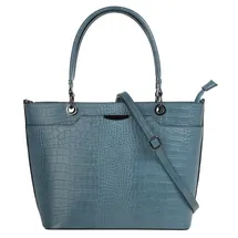 Cluty Henkeltasche Leder Blue