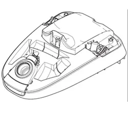 Nilfisk Original 107409820 TOP COVER and INLET WHITE