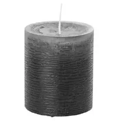 Wiedemann Kerzen graue Rustic Kerzen, durchgefärbte Stumpenkerzen inkl. ASF 300 x 98 mm
