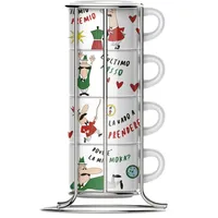 Bialetti Cappuccinotasse 0,18 l Weiß 5 St.
