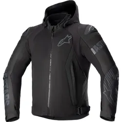 Alpinestars Zaca Air, veste textile imperméable - Noir/Noir - 4XL