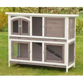 nanook shop Kleintierkäfig Hasenstall Balu 120 x 50 x 104 cm schwarz