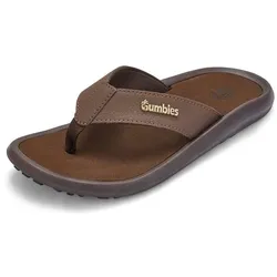 Gumbies Unisex Noosa Flip Flop - 39 - Brown