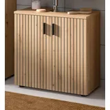 inn.furn Waschbeckenunterschrank in Eiche 80 cm Livia