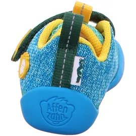 Affenzahn Halbschuh Knit Happy Kreativ Bär für Kinder, blau, Größe 33 EU
