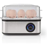 Nedis Eierkocher 8 Eier + Messbecher Aluminium/Schwarz