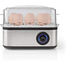 Nedis Eierkocher 8 Eier + Messbecher Aluminium/Schwarz