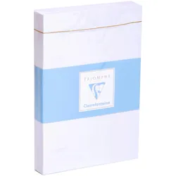 Clairefontaine 500x Umschl Velin C6 selbstkl 90g weiss- Weiß 7736C