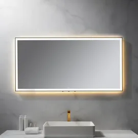 Neoro n50 Metal Touch Lichtspiegel B: 140 cm, mit umlaufender Beleuchtung, direkt + indirekt, BN0018MI,