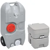 vidaXL Tragbare Camping-Toilette mit Wasserbehälter