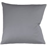 fleuresse Kissenbezug Satin 80 x cm Grau Stein