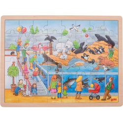 Goki Wooden Puzzle - Zoo (48 Teile)
