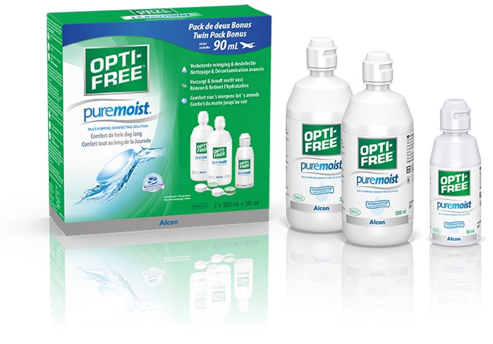OPTI-FREE PureMoist 2x 300 + 90ml Vorratspack EVER Alcon