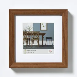 walther + design Fiorito Holz Bilderrahmen 40x40 cm, EICHE DUNKEL