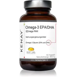 Kenay Omega-3 EPA/DHA EZmega MAX Kapseln für eine gute Herzfunktion 60 KAP