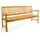 VCM 4er Sitzbank 4er Sitzbank Gartenbank Landhausstil  Teak Holz  cm Braun