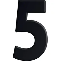 Kirsten Ziffern selbstklebend, 0-9 Aluminium schwarz eloxiert