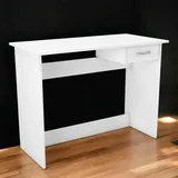 Dmora Eckschreibtisch Oise Mattweiß