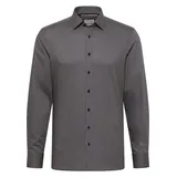Eterna Langarmhemd Slim Fit grau 40